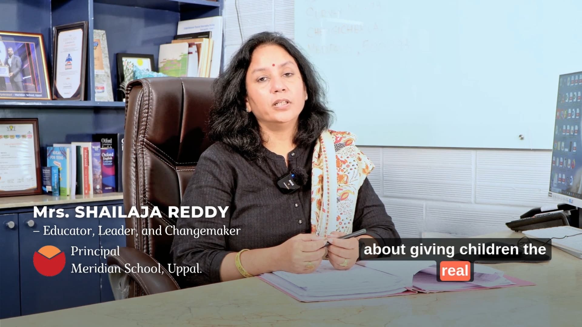 Video Testimonial - Mrs. Shailaja Reddy - Educator, Leader, and Changemaker